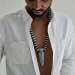 Bold Tribal Beaded Necklace for Men – African Warrior Pendant — изображение 8