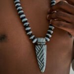 Bold Tribal Beaded Necklace for Men – African Warrior Pendant — изображение 7