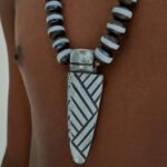Bold Tribal Beaded Necklace for Men – African Warrior Pendant — изображение 4