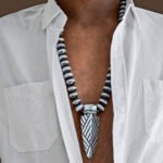Bold Tribal Beaded Necklace for Men – African Warrior Pendant — изображение 3