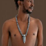 Bold Tribal Beaded Necklace for Men – African Warrior Pendant — изображение 2