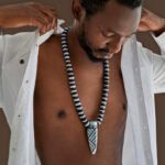 Bold Tribal Beaded Necklace for Men – African Warrior Pendant